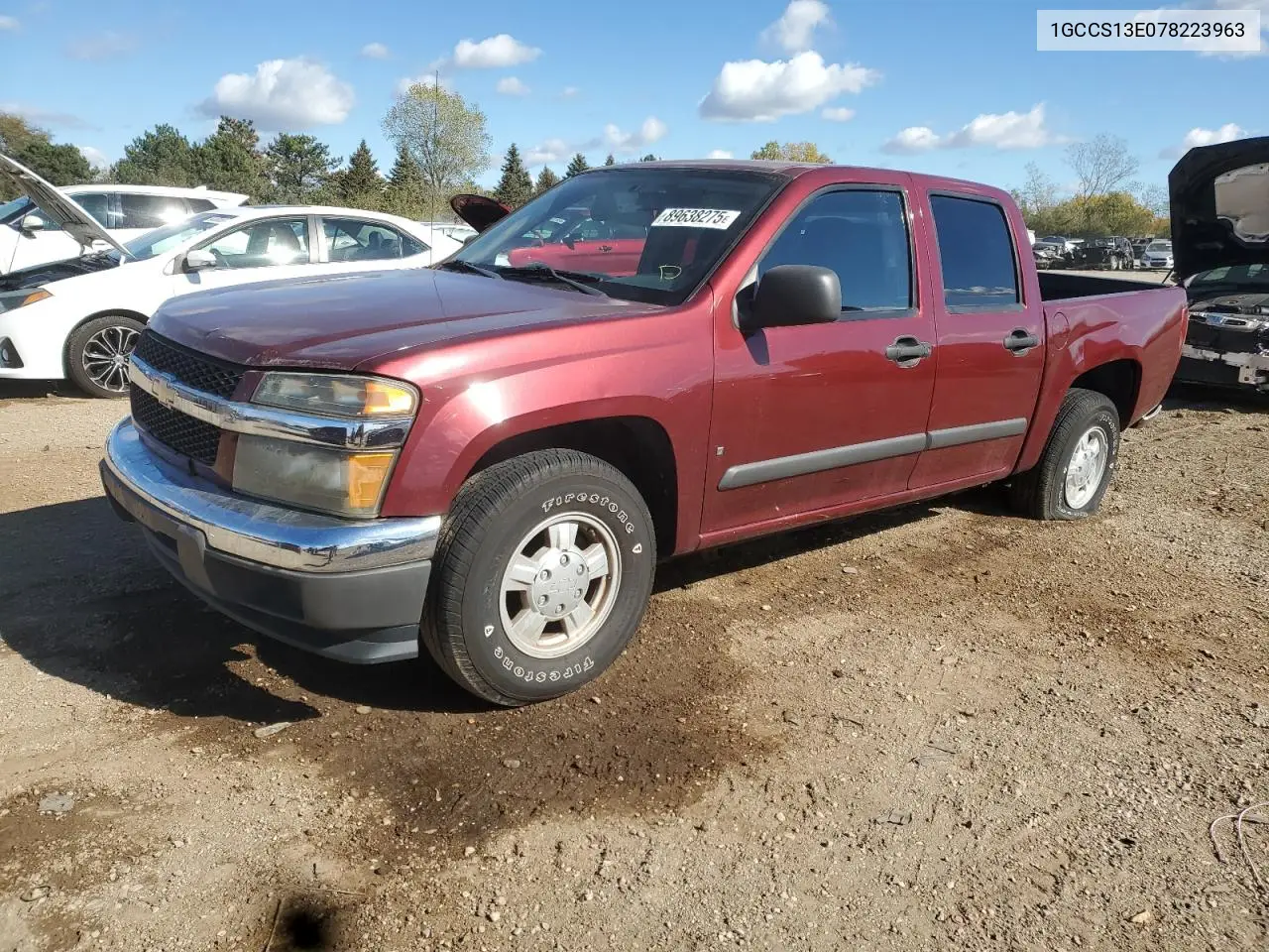 1GCCS13E078223963 2007 Chevrolet Colorado