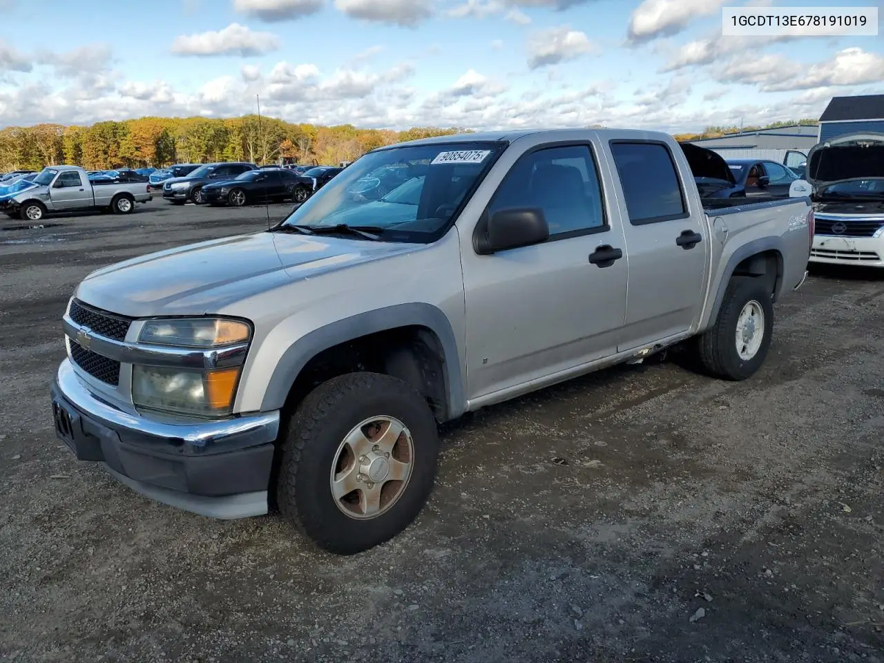 1GCDT13E678191019 2007 Chevrolet Colorado