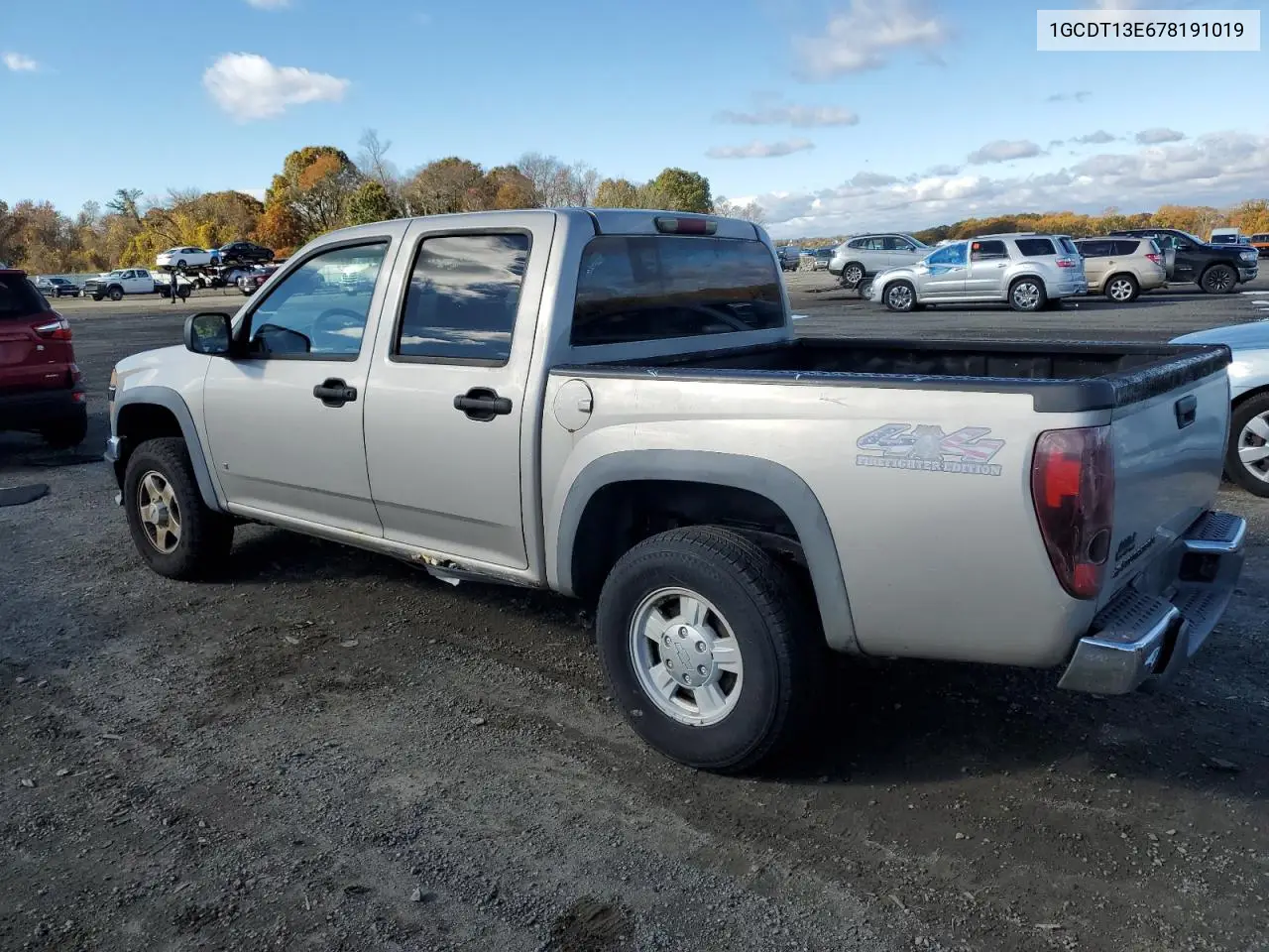 1GCDT13E678191019 2007 Chevrolet Colorado