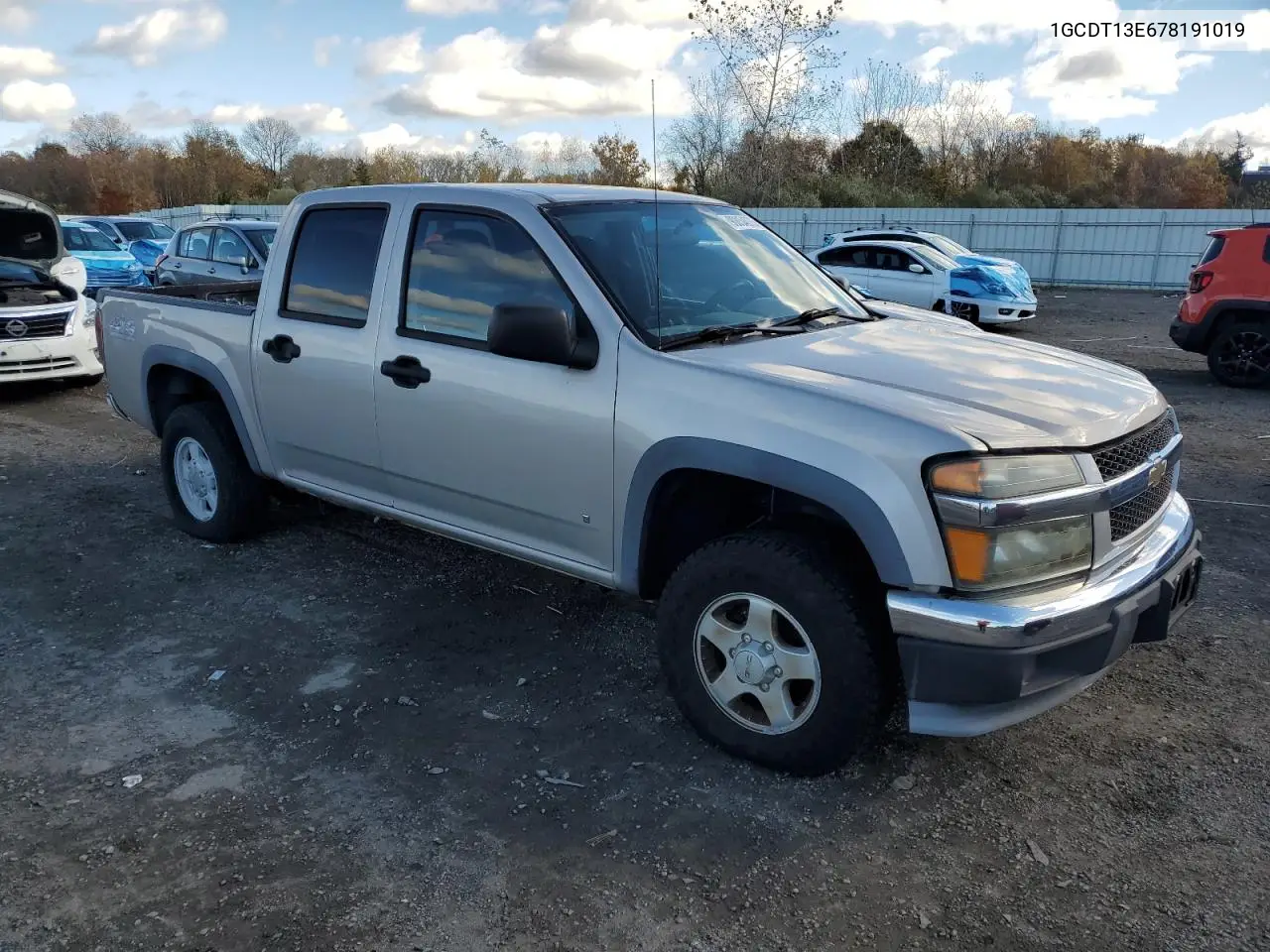 1GCDT13E678191019 2007 Chevrolet Colorado