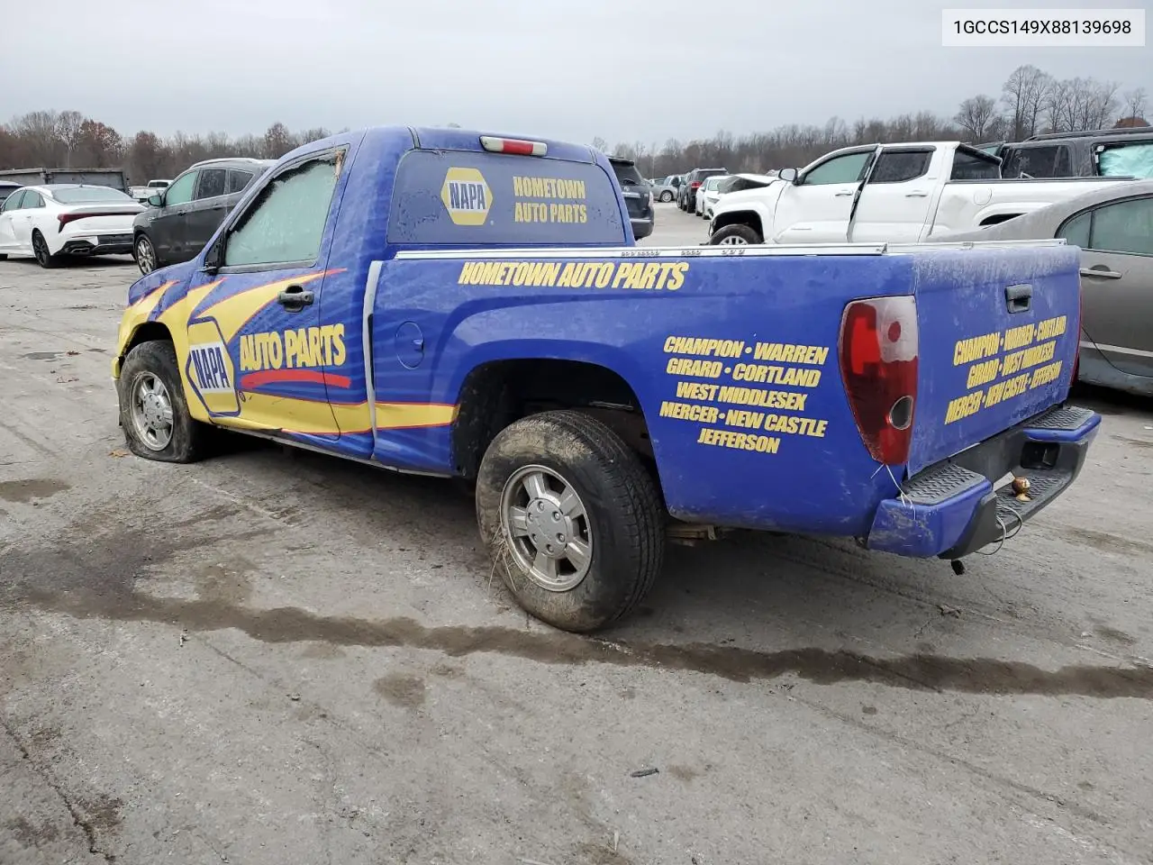 1GCCS149X88139698 2008 Chevrolet Colorado