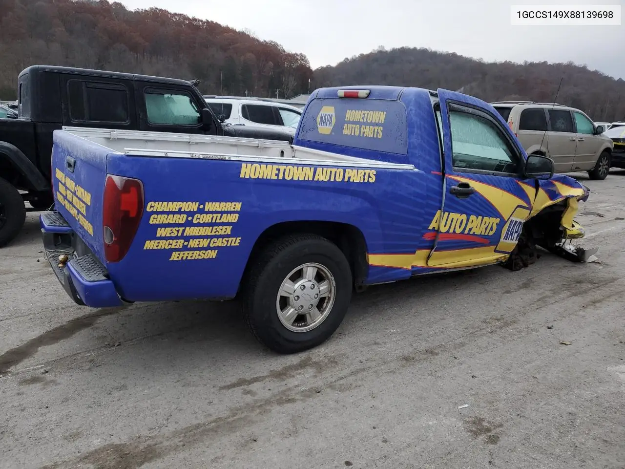 1GCCS149X88139698 2008 Chevrolet Colorado