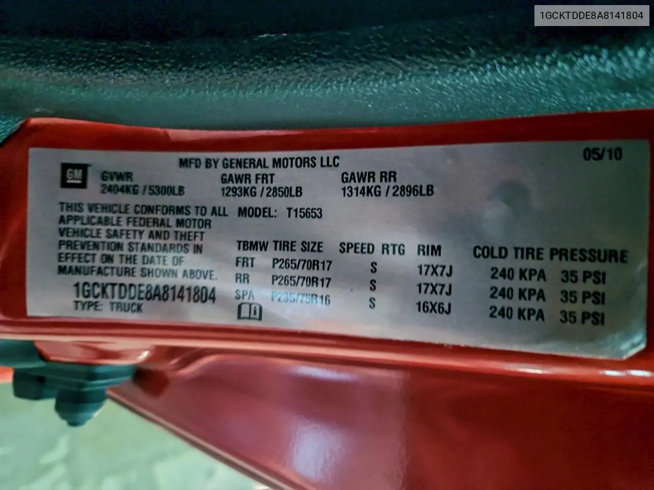 1GCKTDDE8A8141804 2010 Chevrolet Colorado Lt