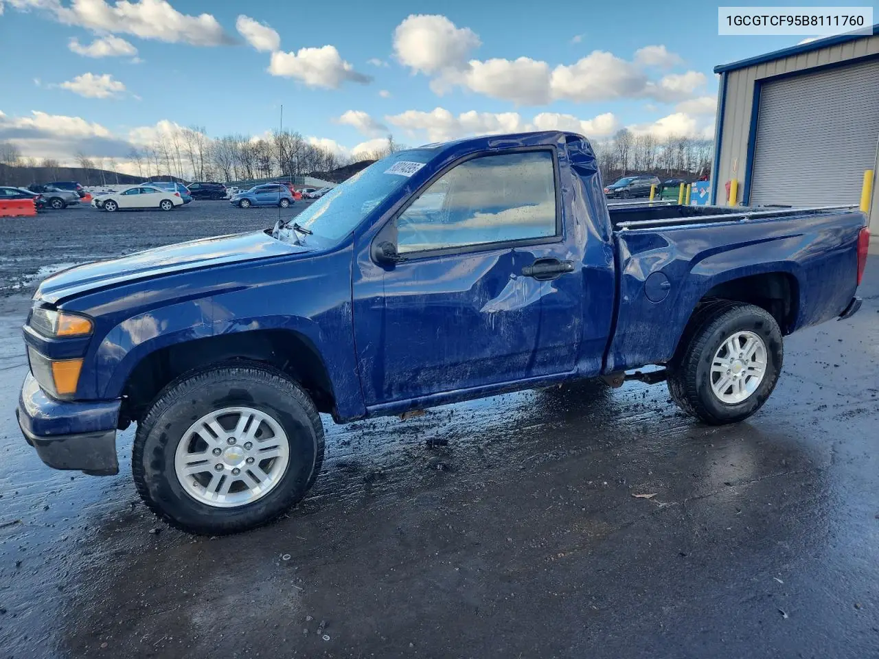 1GCGTCF95B8111760 2011 Chevrolet Colorado Lt