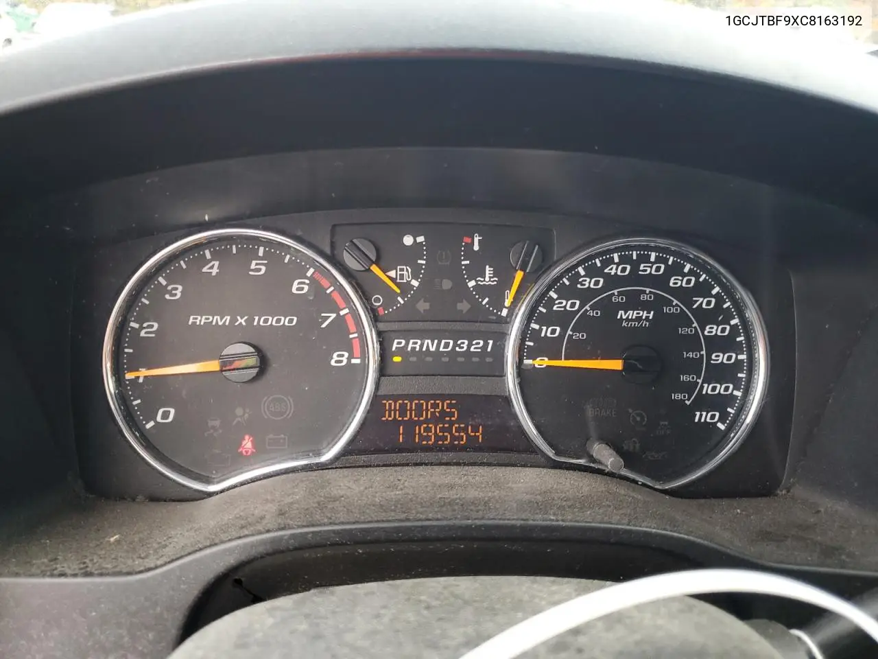 1GCJTBF9XC8163192 2012 Chevrolet Colorado