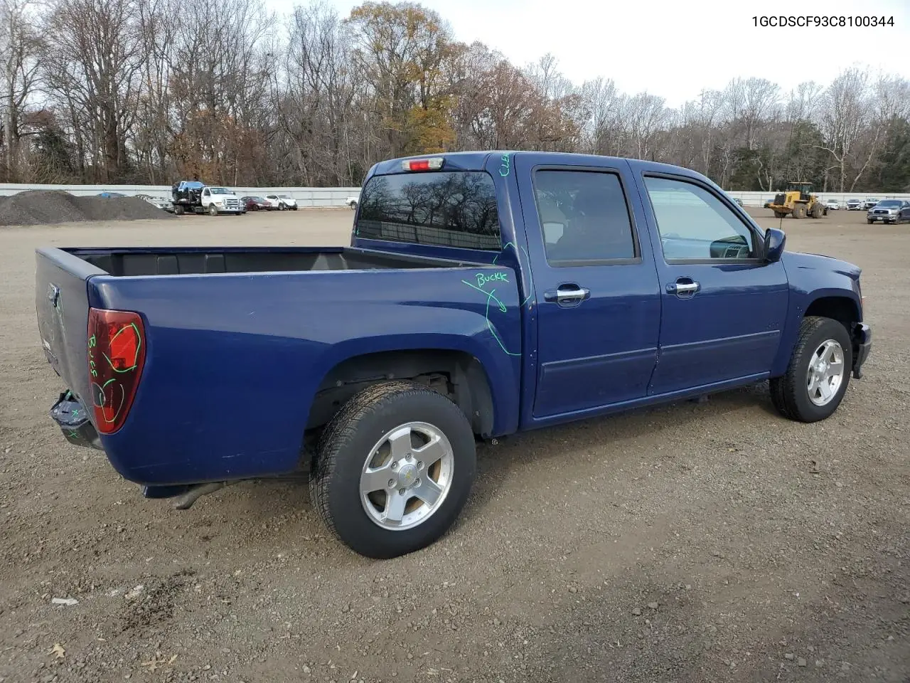 1GCDSCF93C8100344 2012 Chevrolet Colorado Lt