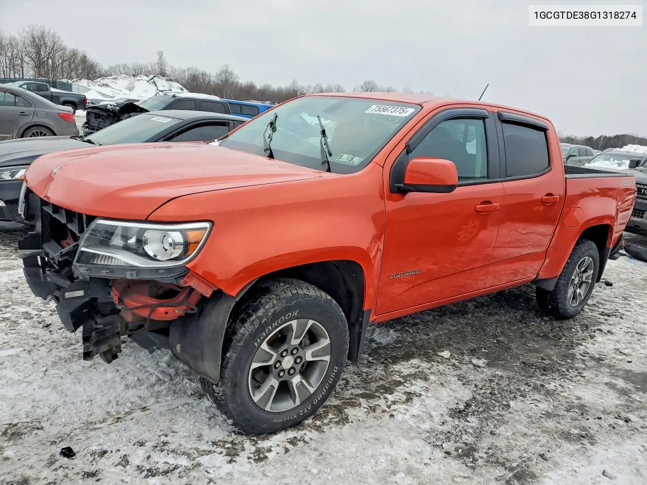 1GCGTDE38G1318274 2016 Chevrolet Colorado Z71