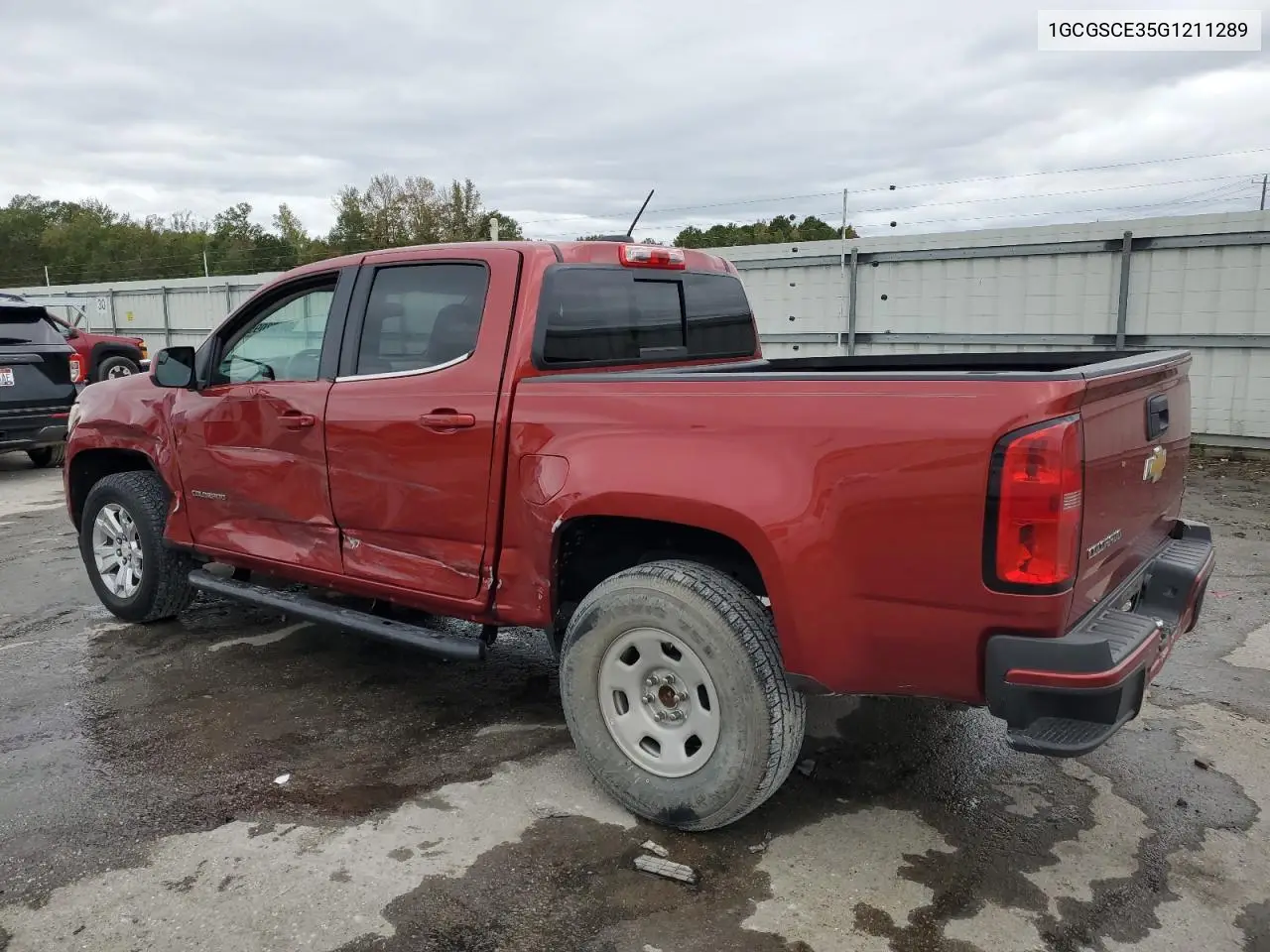 1GCGSCE35G1211289 2016 Chevrolet Colorado Lt