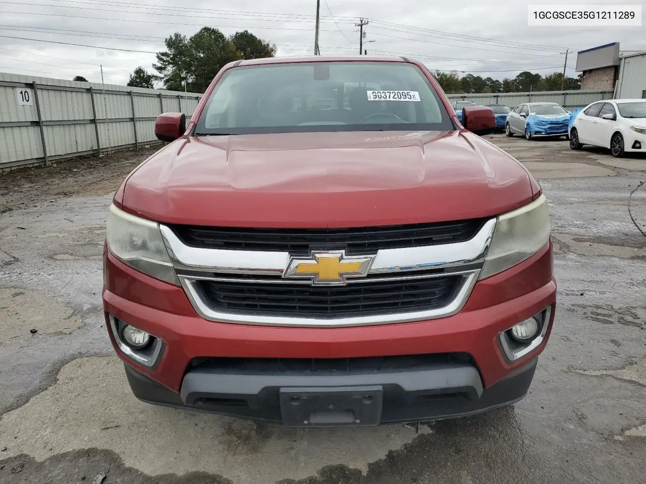 1GCGSCE35G1211289 2016 Chevrolet Colorado Lt