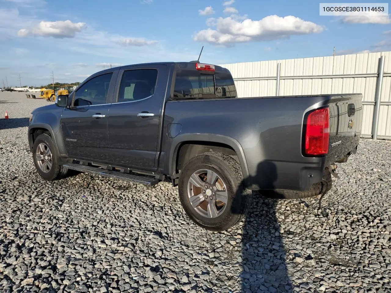1GCGSCE38G1114653 2016 Chevrolet Colorado Lt