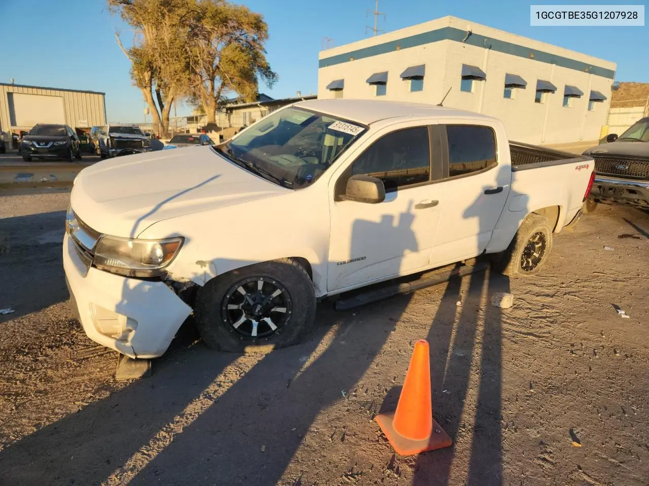 1GCGTBE35G1207928 2016 Chevrolet Colorado