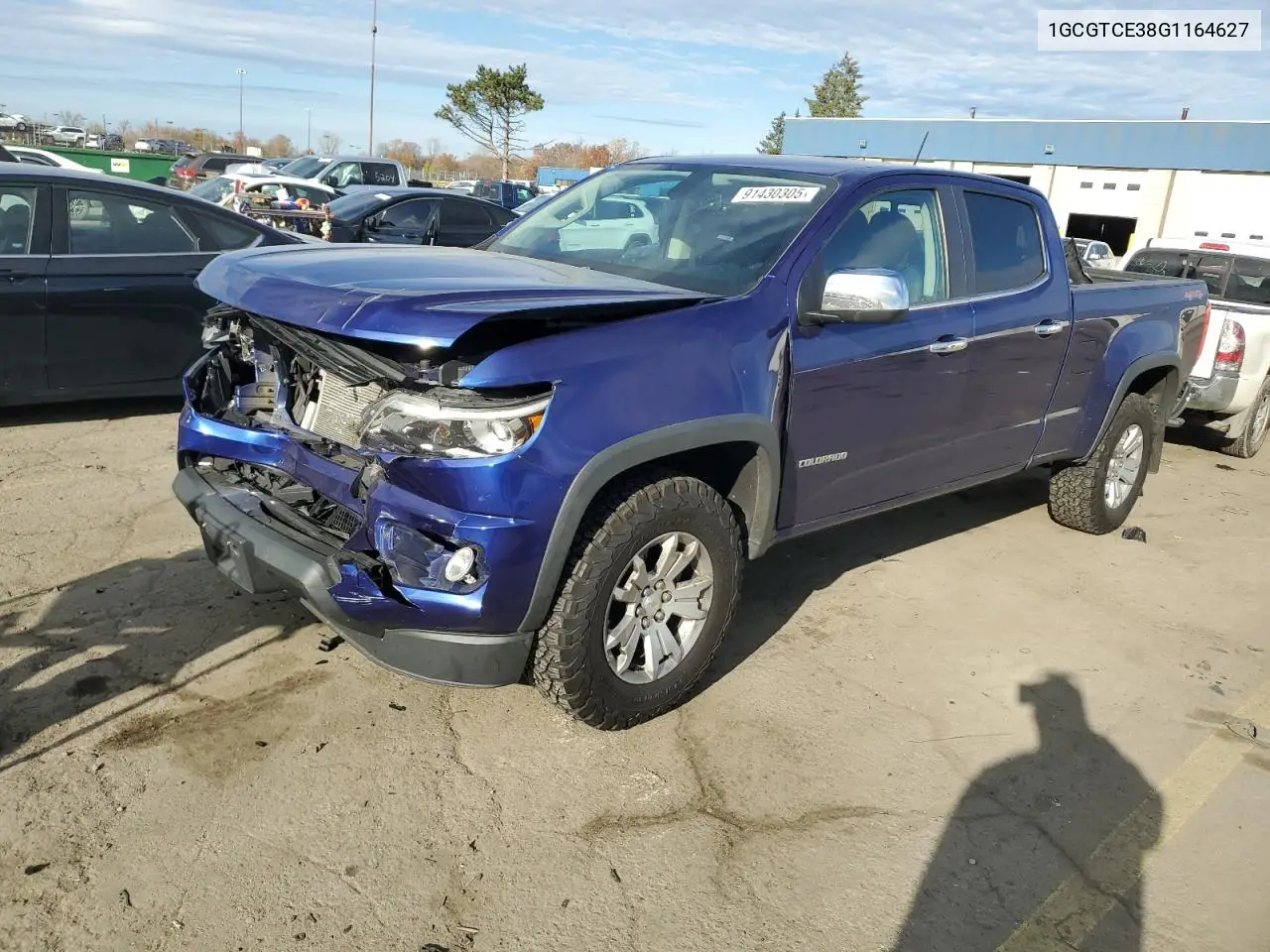 1GCGTCE38G1164627 2016 Chevrolet Colorado Lt