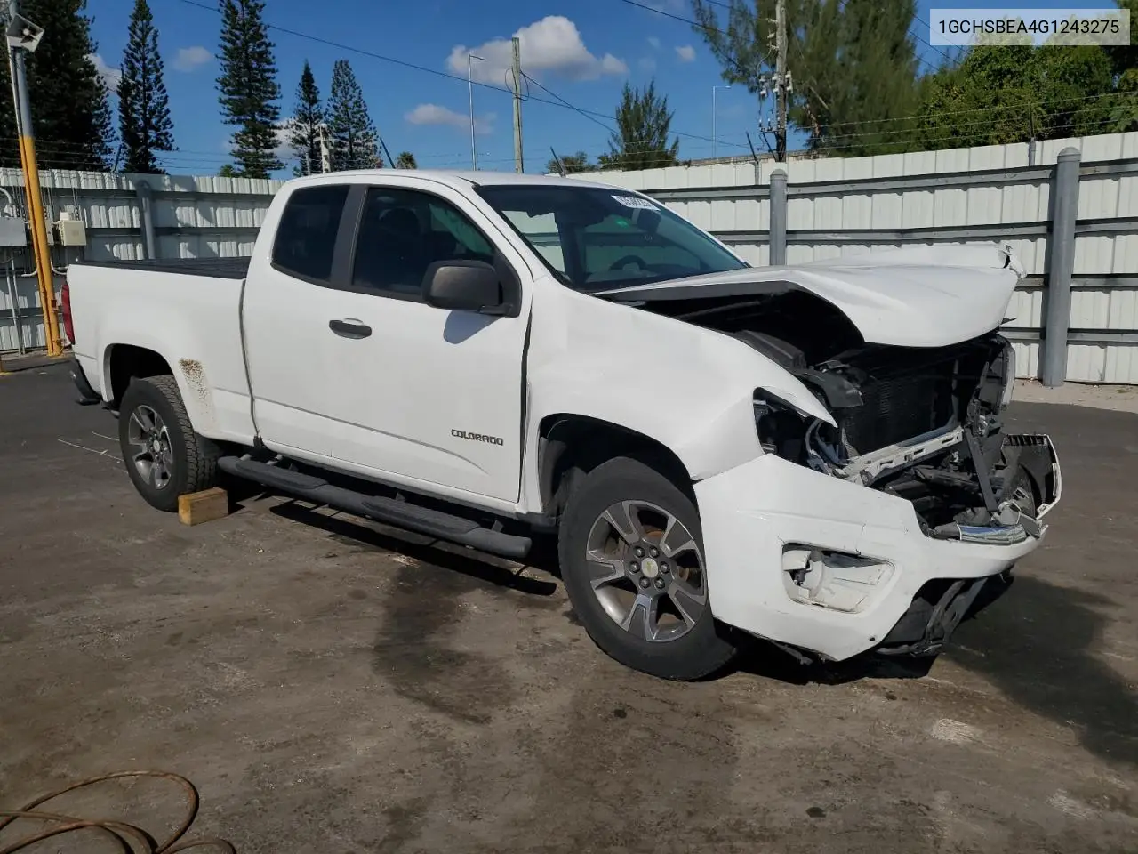 1GCHSBEA4G1243275 2016 Chevrolet Colorado