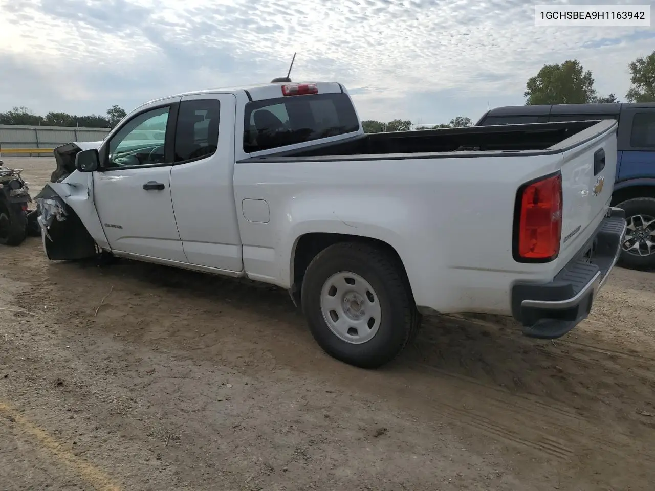 1GCHSBEA9H1163942 2017 Chevrolet Colorado