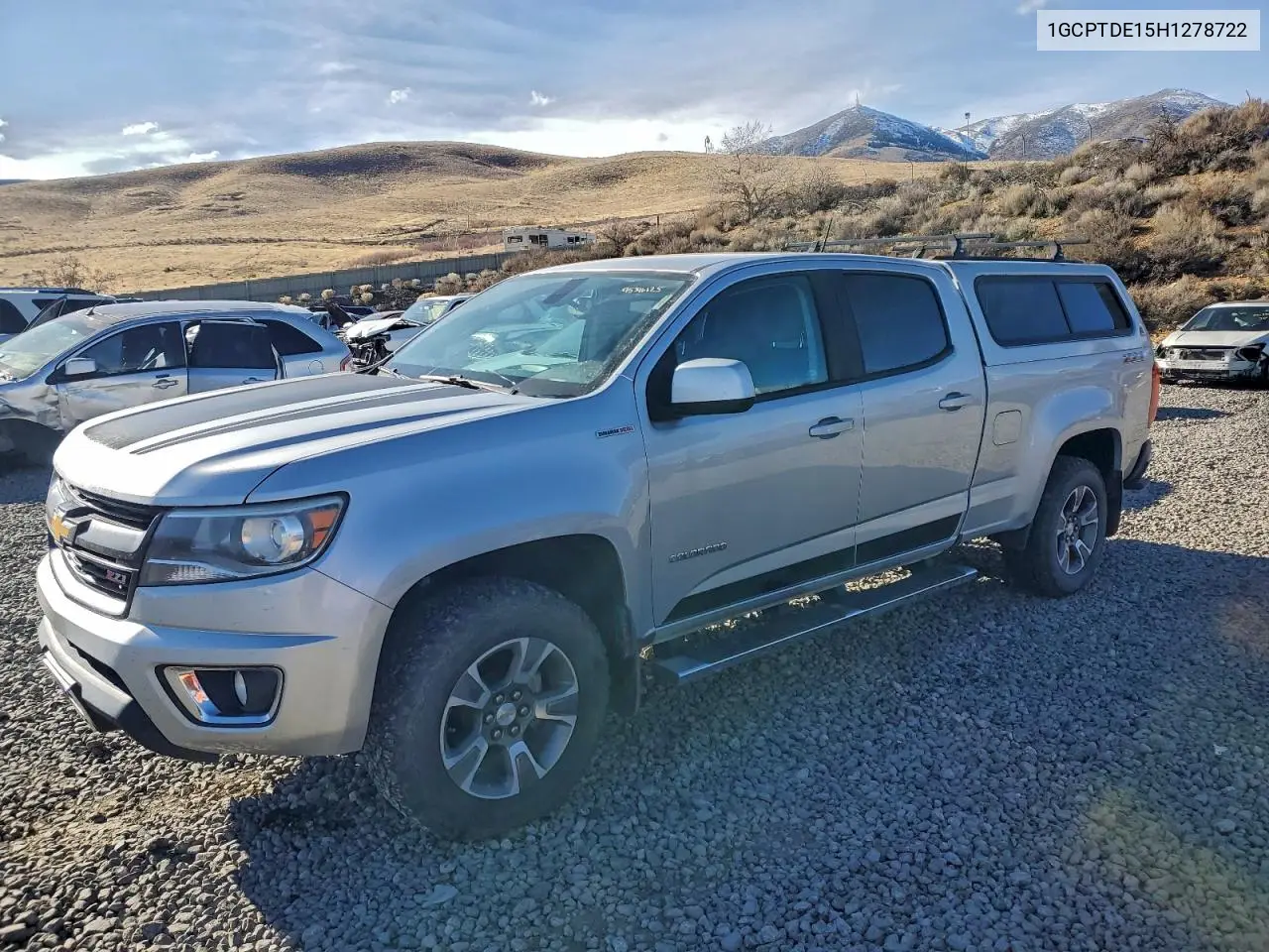 1GCPTDE15H1278722 2017 Chevrolet Colorado Z71
