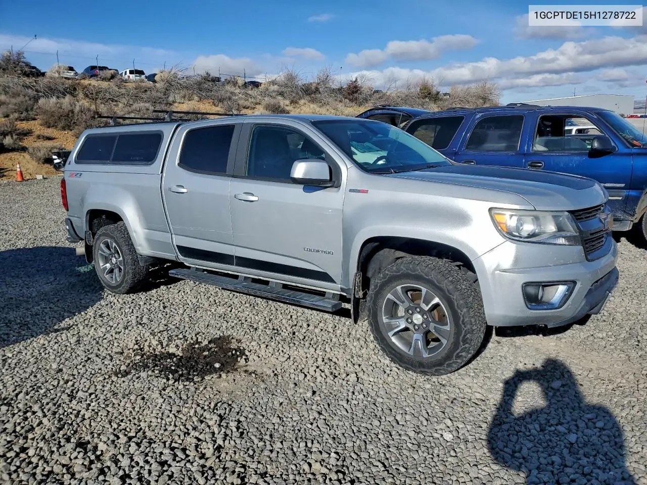 1GCPTDE15H1278722 2017 Chevrolet Colorado Z71