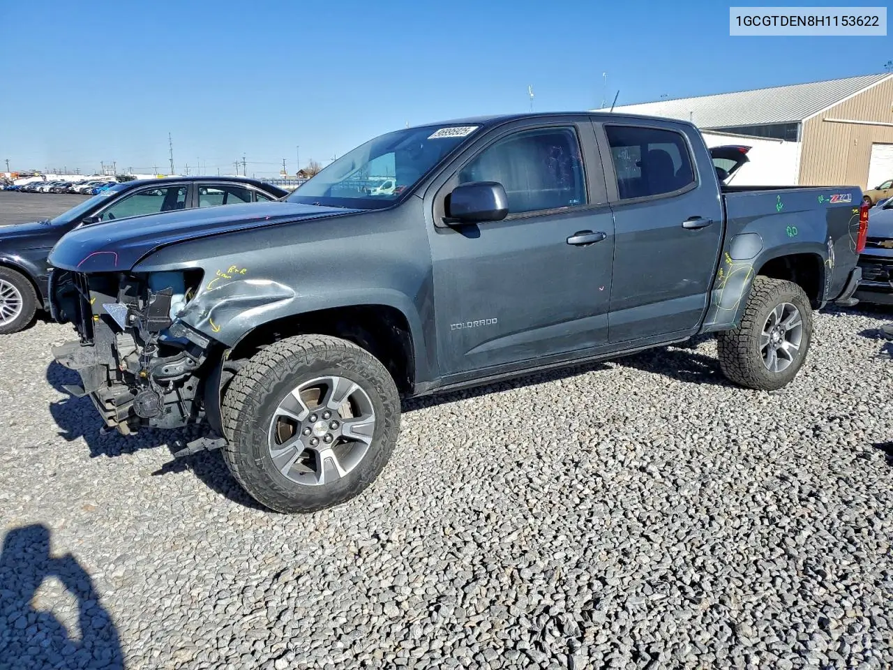 1GCGTDEN8H1153622 2017 Chevrolet Colorado Z71