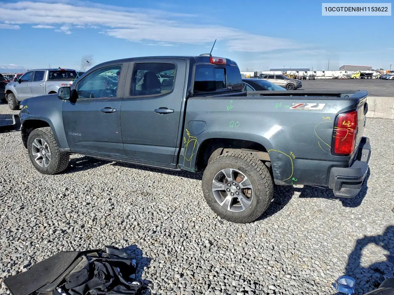 1GCGTDEN8H1153622 2017 Chevrolet Colorado Z71