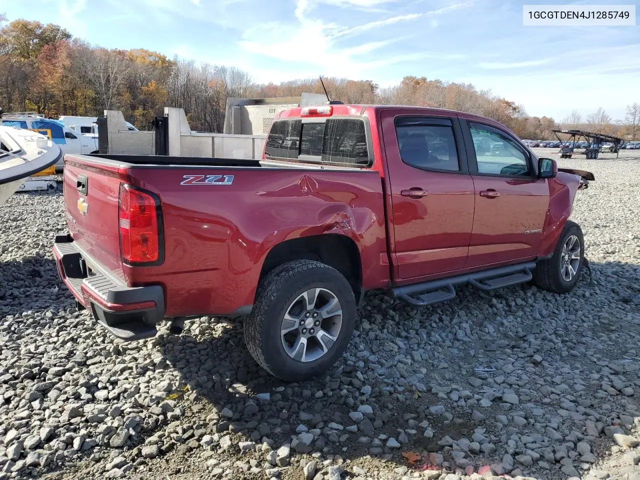 1GCGTDEN4J1285749 2018 Chevrolet Colorado Z71