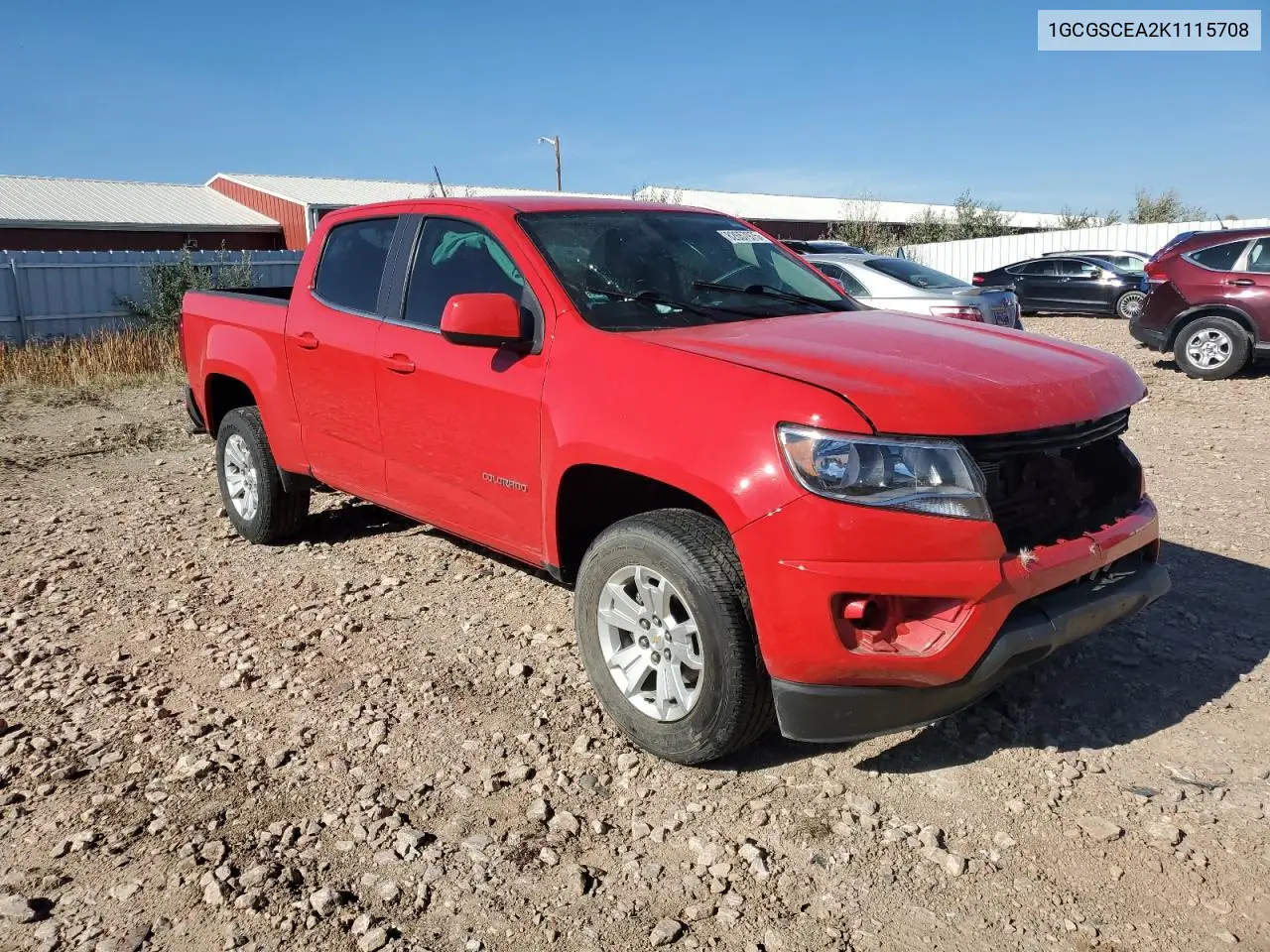 1GCGSCEA2K1115708 2019 Chevrolet Colorado Lt