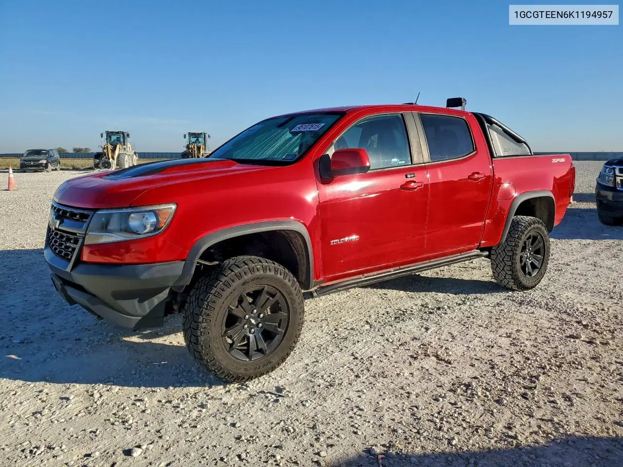 1GCGTEEN6K1194957 2019 Chevrolet Colorado Zr2