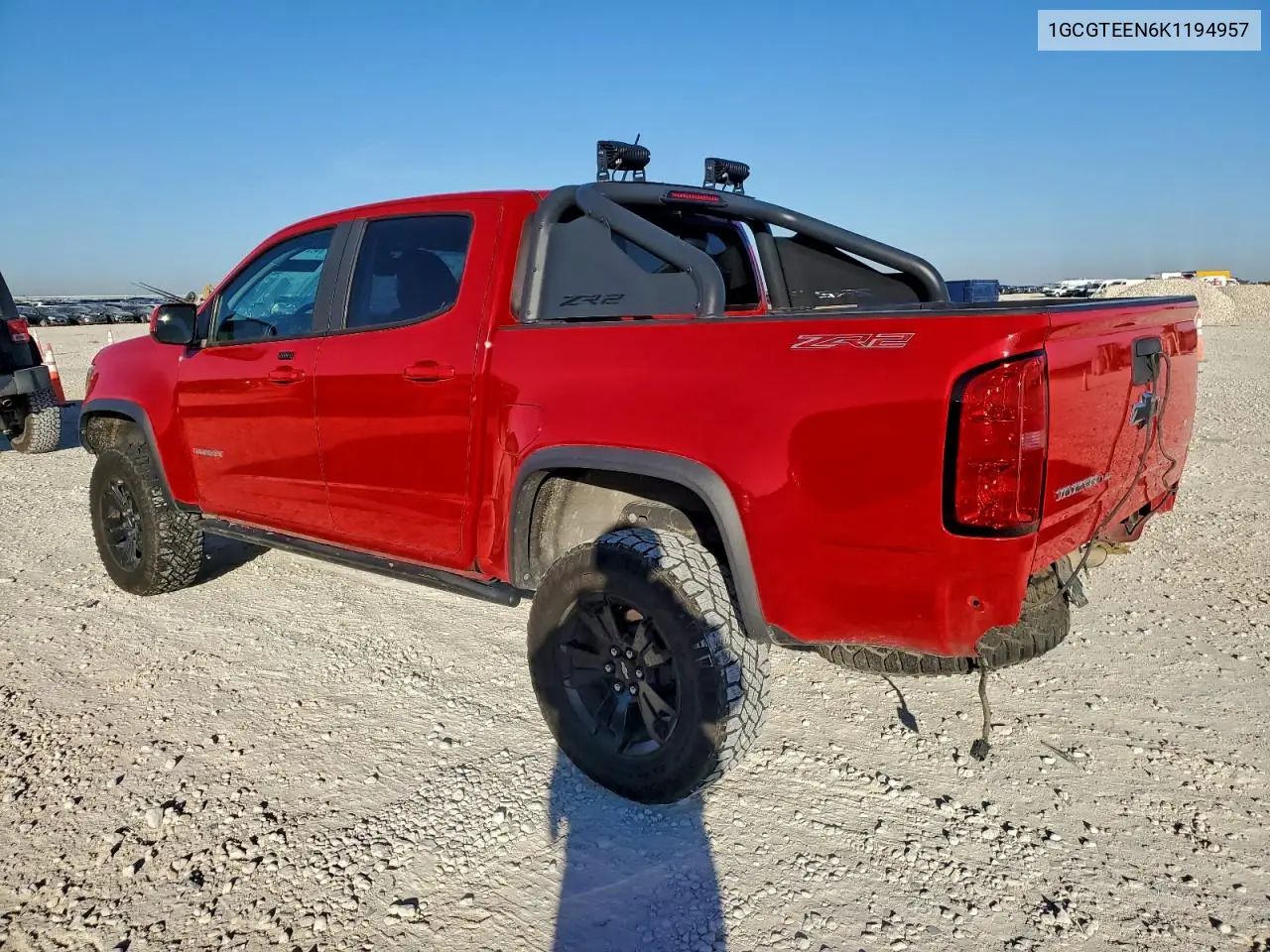1GCGTEEN6K1194957 2019 Chevrolet Colorado Zr2