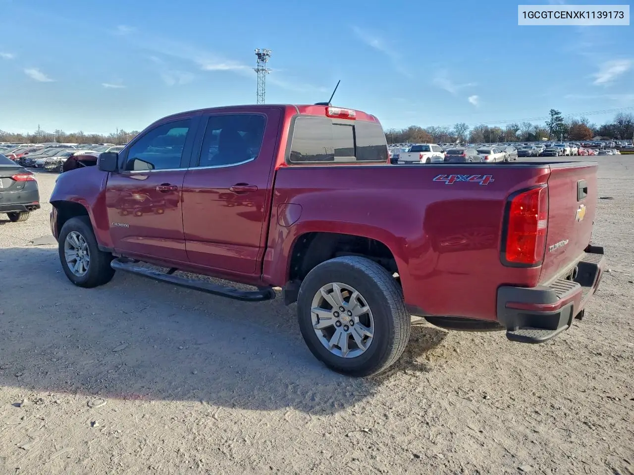 1GCGTCENXK1139173 2019 Chevrolet Colorado Lt