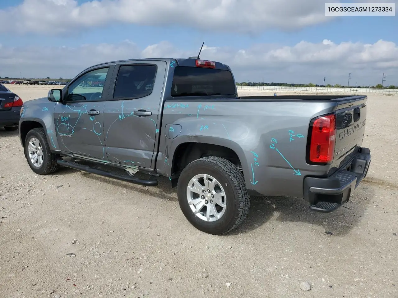 1GCGSCEA5M1273334 2021 Chevrolet Colorado Lt