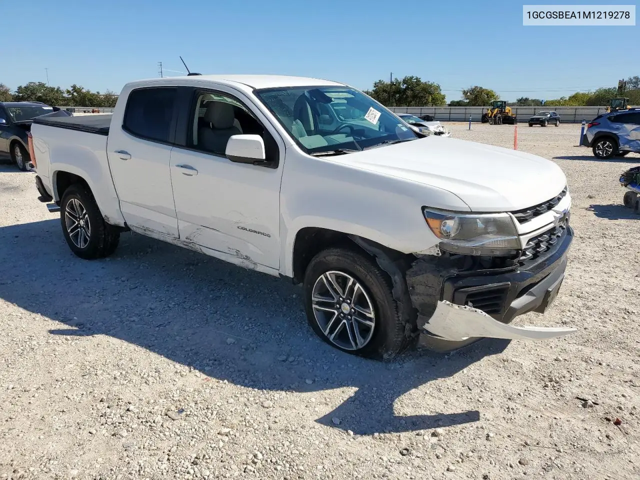 1GCGSBEA1M1219278 2021 Chevrolet Colorado