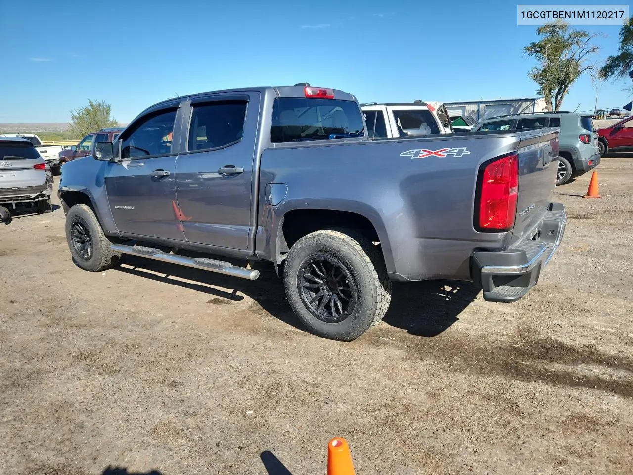 1GCGTBEN1M1120217 2021 Chev Colorado