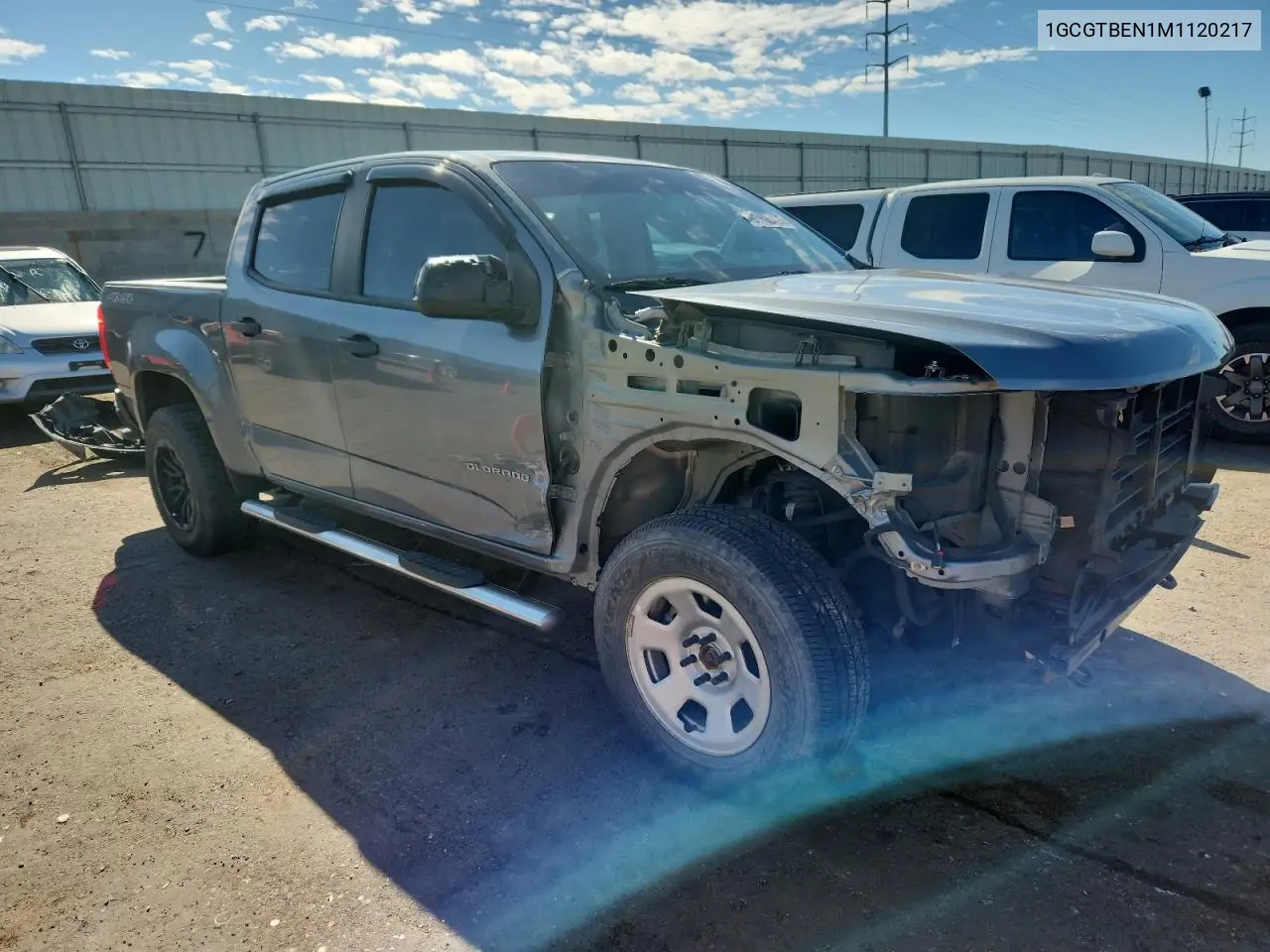 1GCGTBEN1M1120217 2021 Chev Colorado