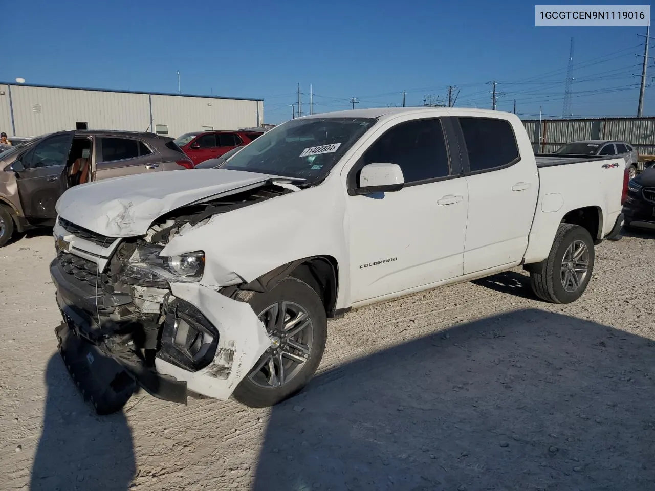 1GCGTCEN9N1119016 2022 Chevrolet Colorado Lt