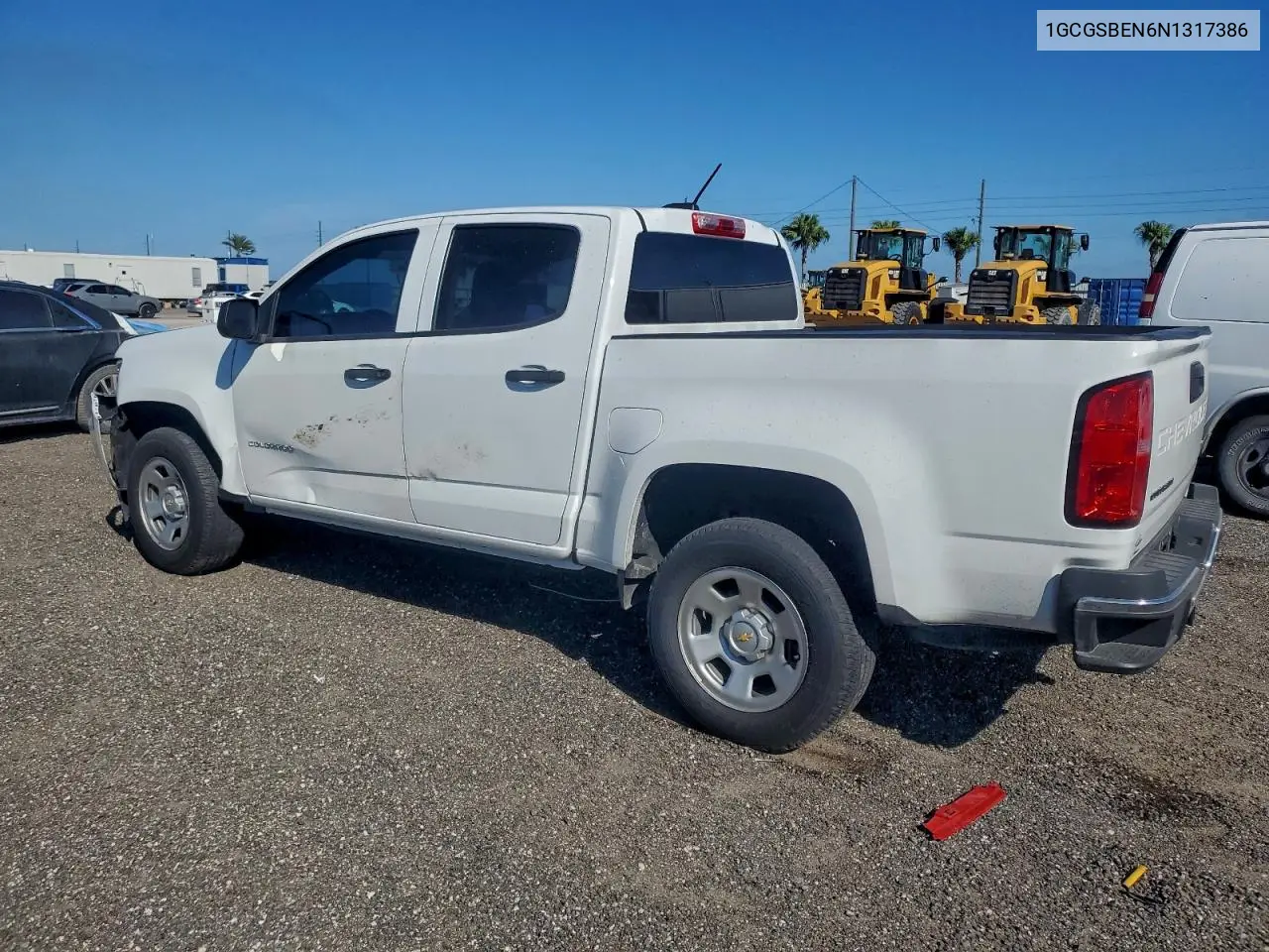 1GCGSBEN6N1317386 2022 Chevrolet Colorado