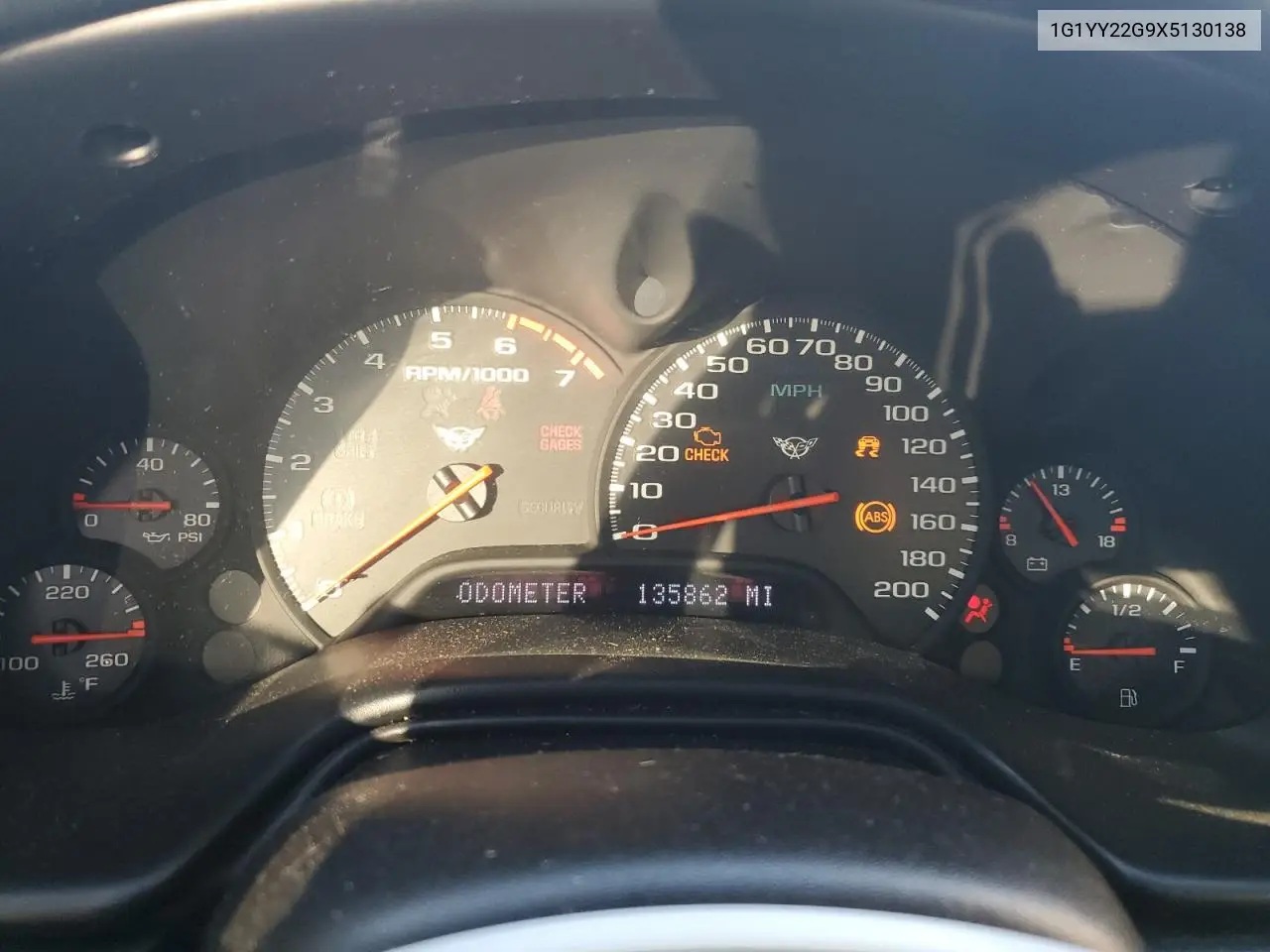 1G1YY22G9X5130138 1999 Chevrolet Corvette