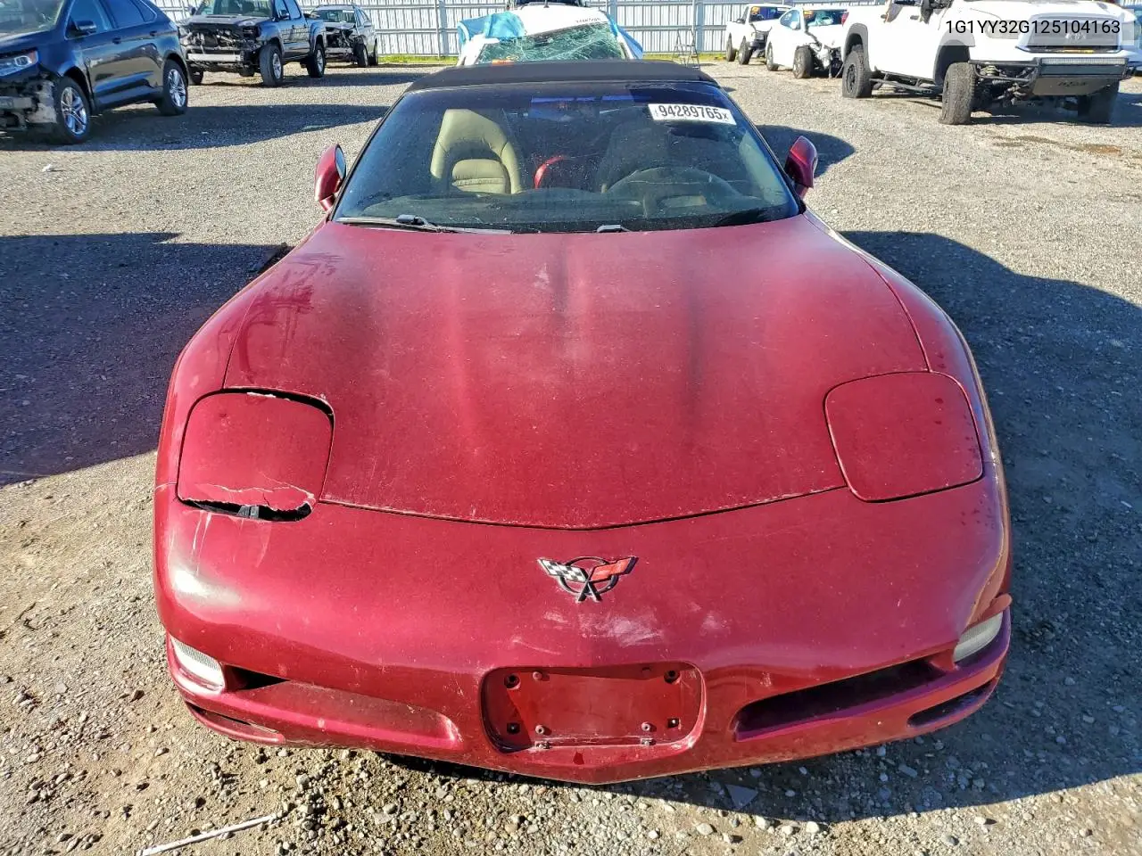 1G1YY32G125104163 2002 Chevrolet Corvette