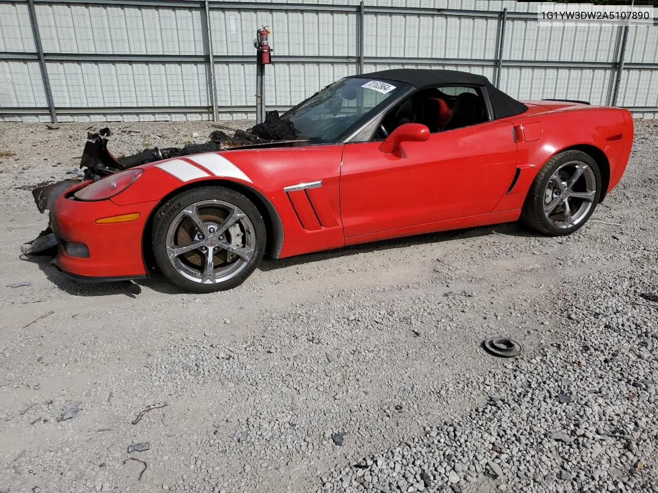 1G1YW3DW2A5107890 2010 Chevrolet Corvette Grand Sport