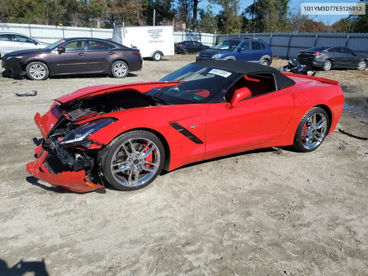 1G1YM3D77E5126312 2014 Chevrolet Corvette Stingray Z51 3Lt