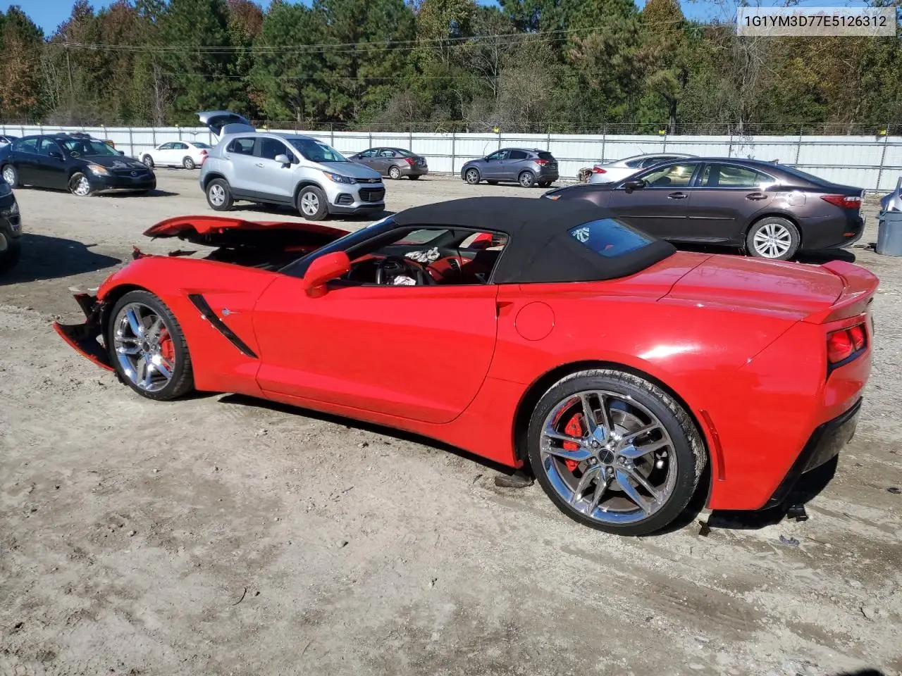 1G1YM3D77E5126312 2014 Chevrolet Corvette Stingray Z51 3Lt