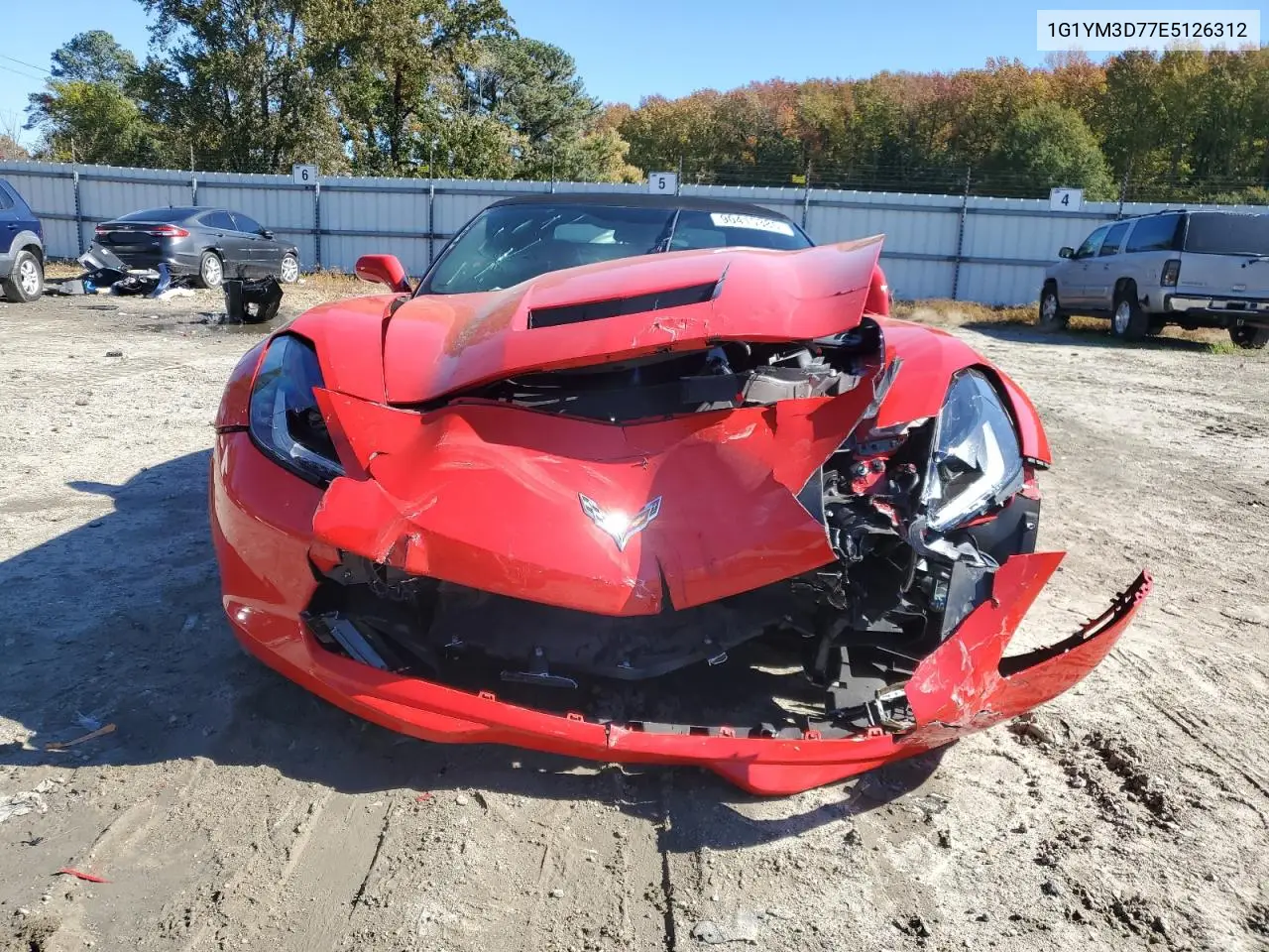 1G1YM3D77E5126312 2014 Chevrolet Corvette Stingray Z51 3Lt
