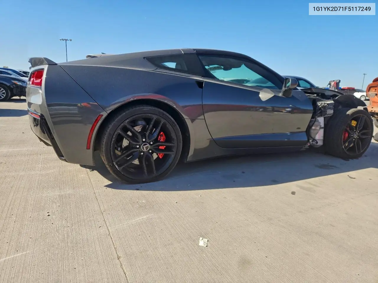 1G1YK2D71F5117249 2015 Chevrolet Corvette Stingray Z51 2Lt