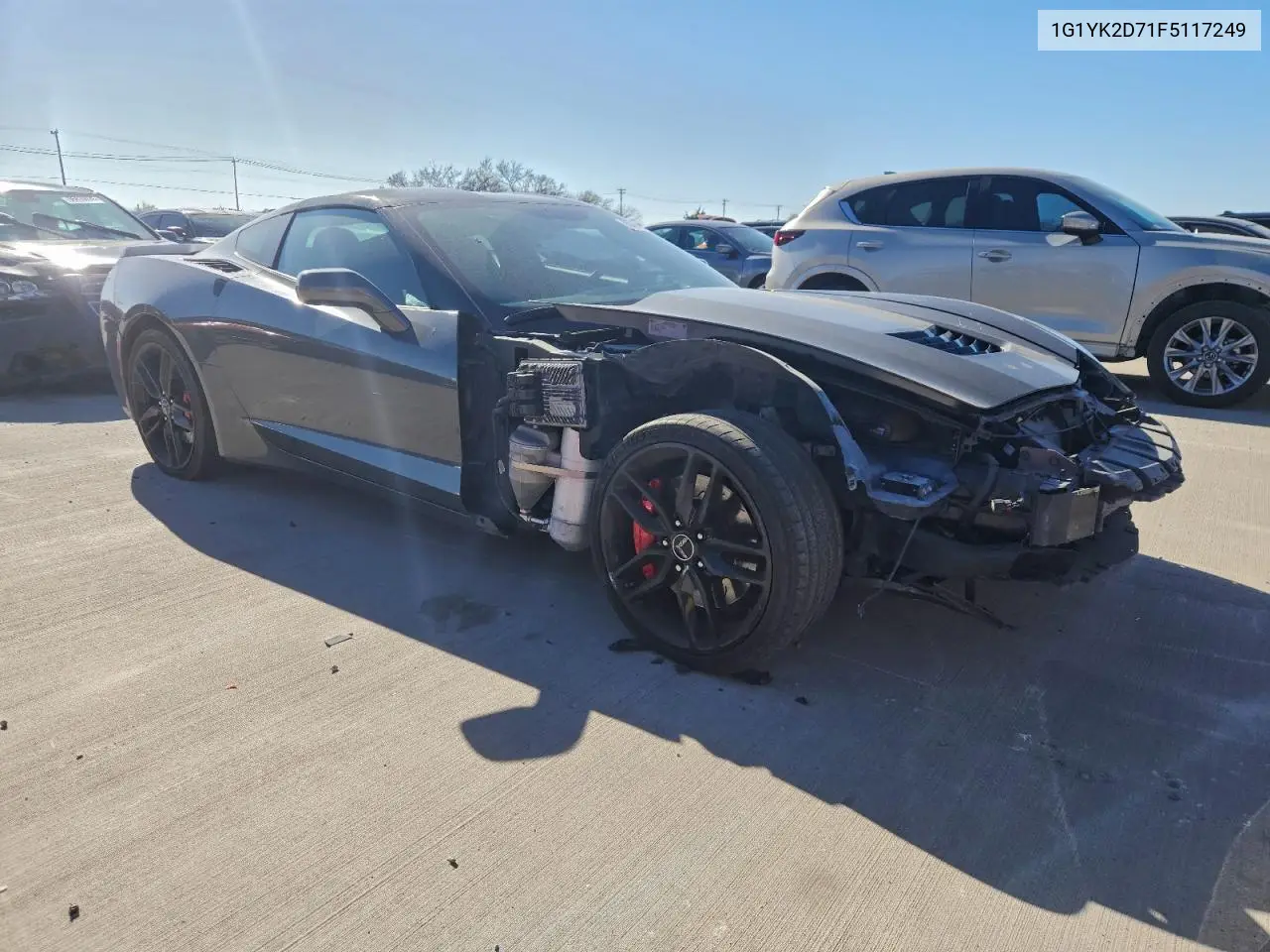 1G1YK2D71F5117249 2015 Chevrolet Corvette Stingray Z51 2Lt