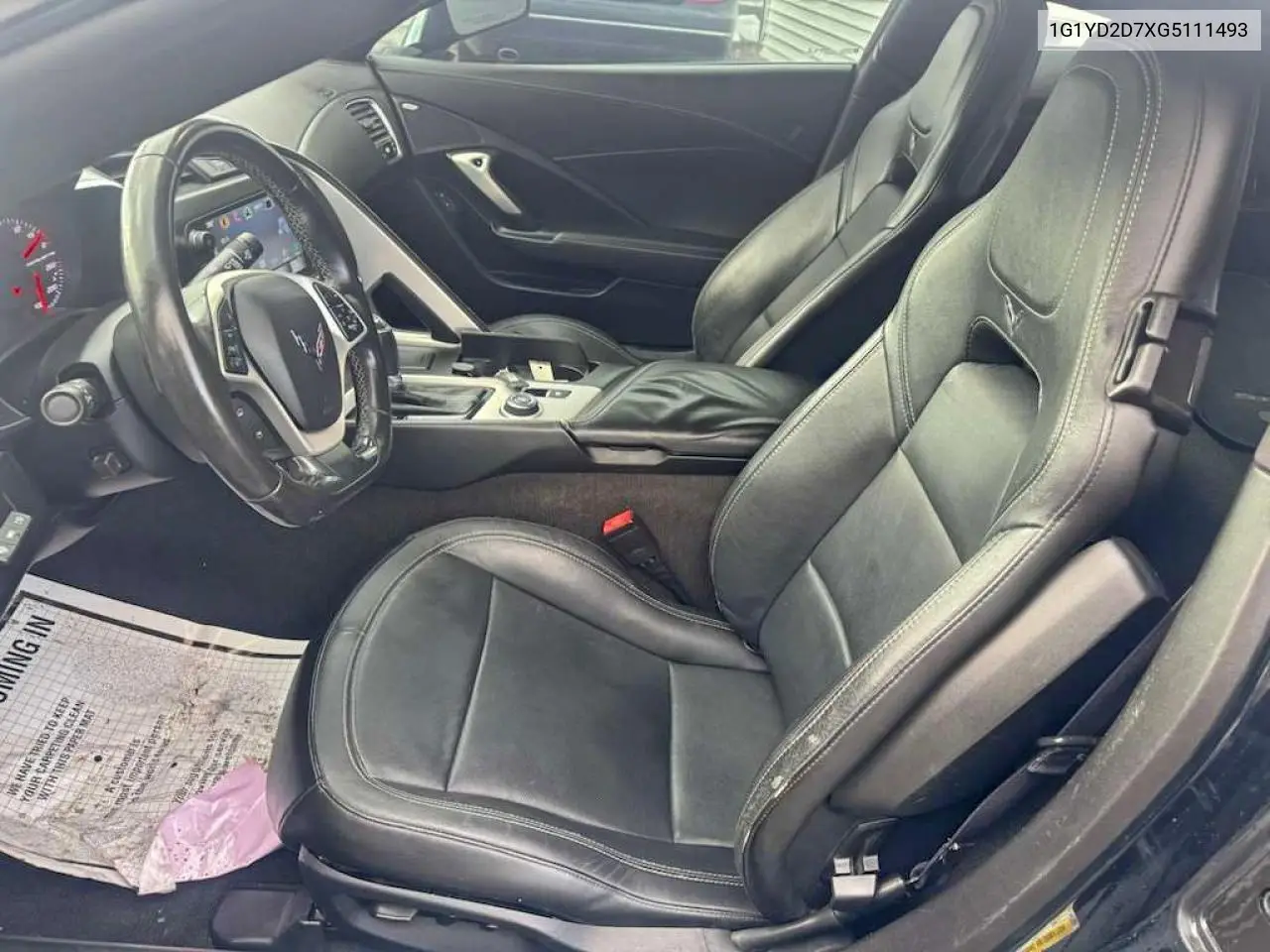 1G1YD2D7XG5111493 2016 Chevrolet Corvette Stingray 2Lt