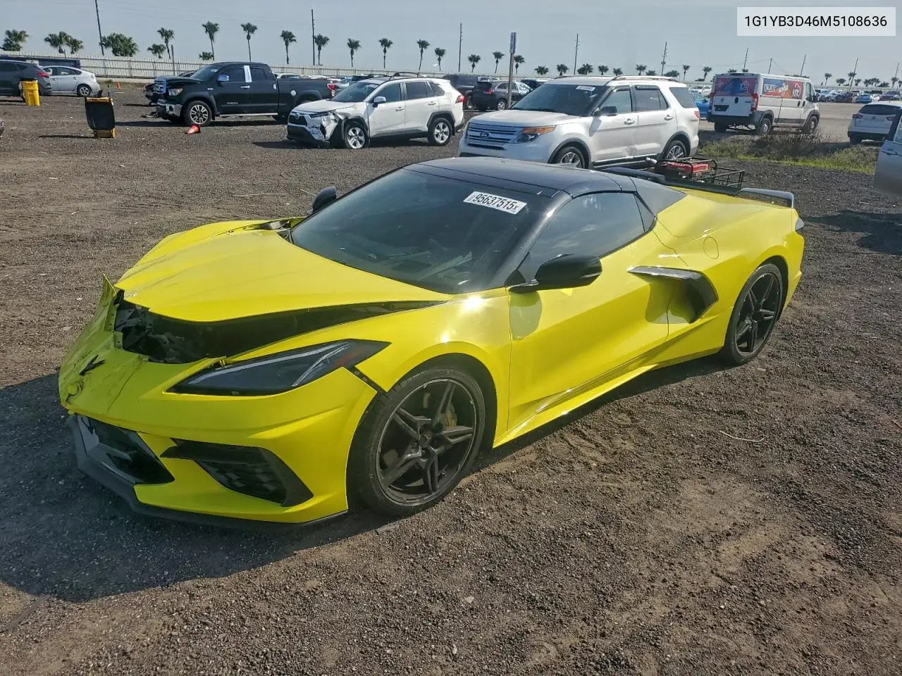 1G1YB3D46M5108636 2021 Chevrolet Corvette Stingray 2Lt