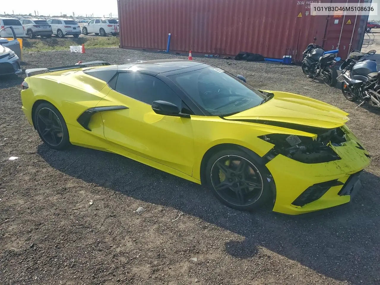 1G1YB3D46M5108636 2021 Chevrolet Corvette Stingray 2Lt