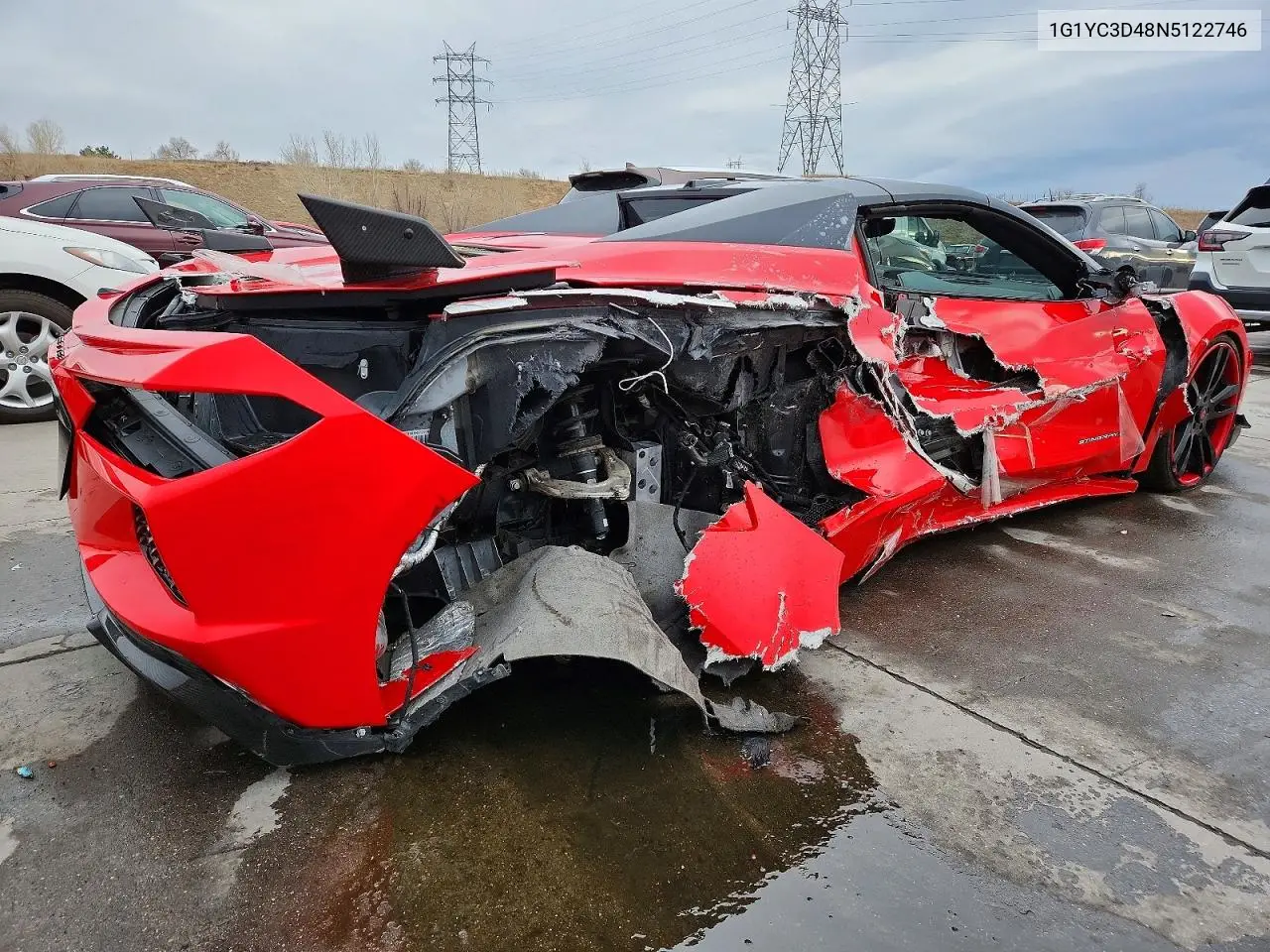 2022 Chevrolet Corvette Stingray 3Lt VIN: 1G1YC3D48N5122746 Lot: 73533665