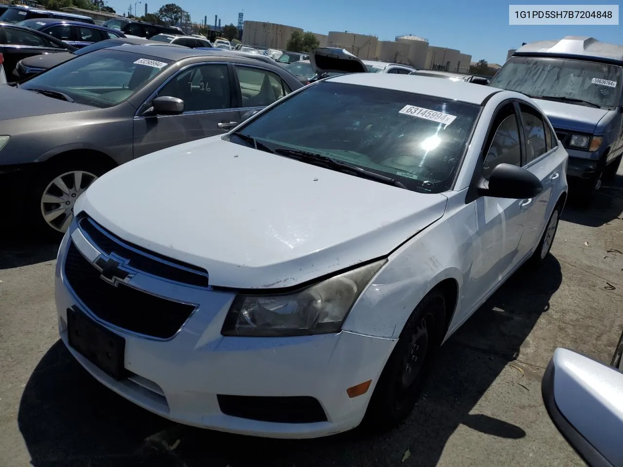 2011 Chevrolet Cruze Ls VIN: 1G1PD5SH7B7204848 Lot: 63145994