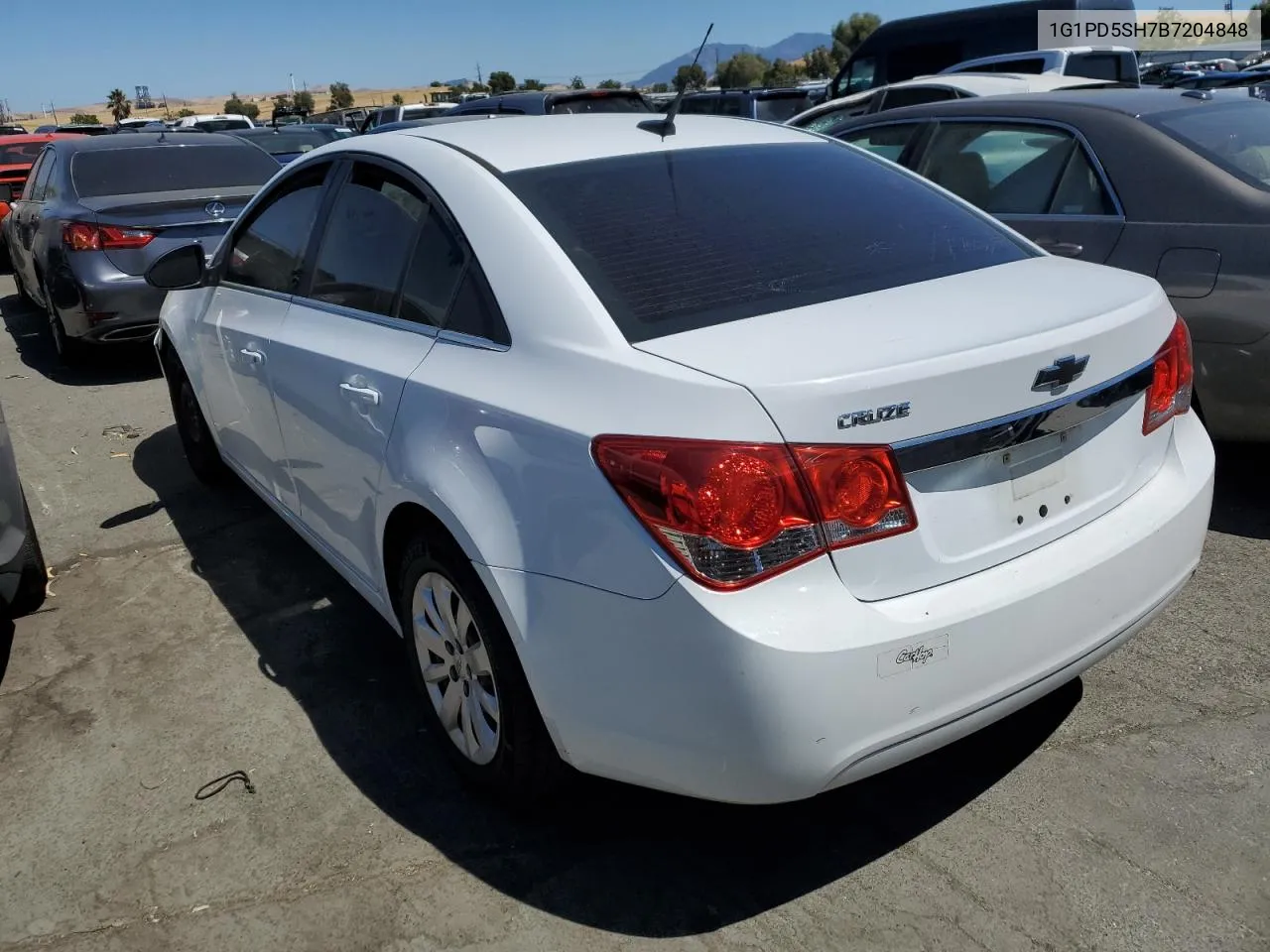 2011 Chevrolet Cruze Ls VIN: 1G1PD5SH7B7204848 Lot: 63145994