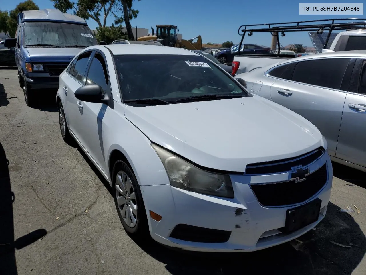 2011 Chevrolet Cruze Ls VIN: 1G1PD5SH7B7204848 Lot: 63145994