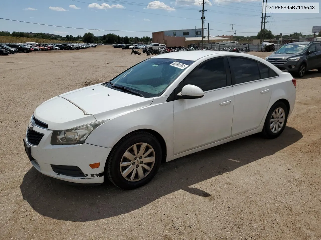 2011 Chevrolet Cruze Lt VIN: 1G1PF5S95B7116643 Lot: 63399794