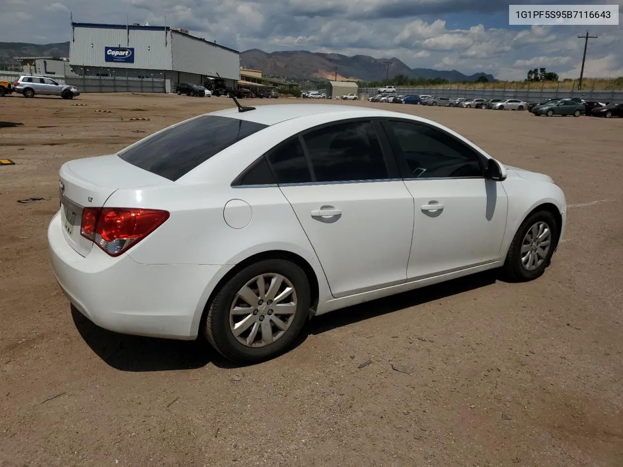 2011 Chevrolet Cruze Lt VIN: 1G1PF5S95B7116643 Lot: 63399794